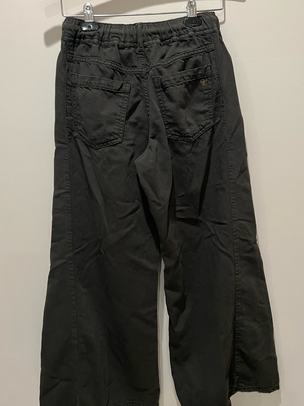 Pilcro Anthropologie XS wide leg palazzo pants charcoal color. Washed, not worn - Picture 5 of 13